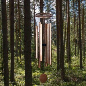 Large Aluminum Wind Chimes 50in Outdoor Deep Tone Memorial